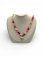 Sacred Heart Gemstone Necklace
