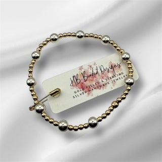 Silver & Gold Promise Bracelet