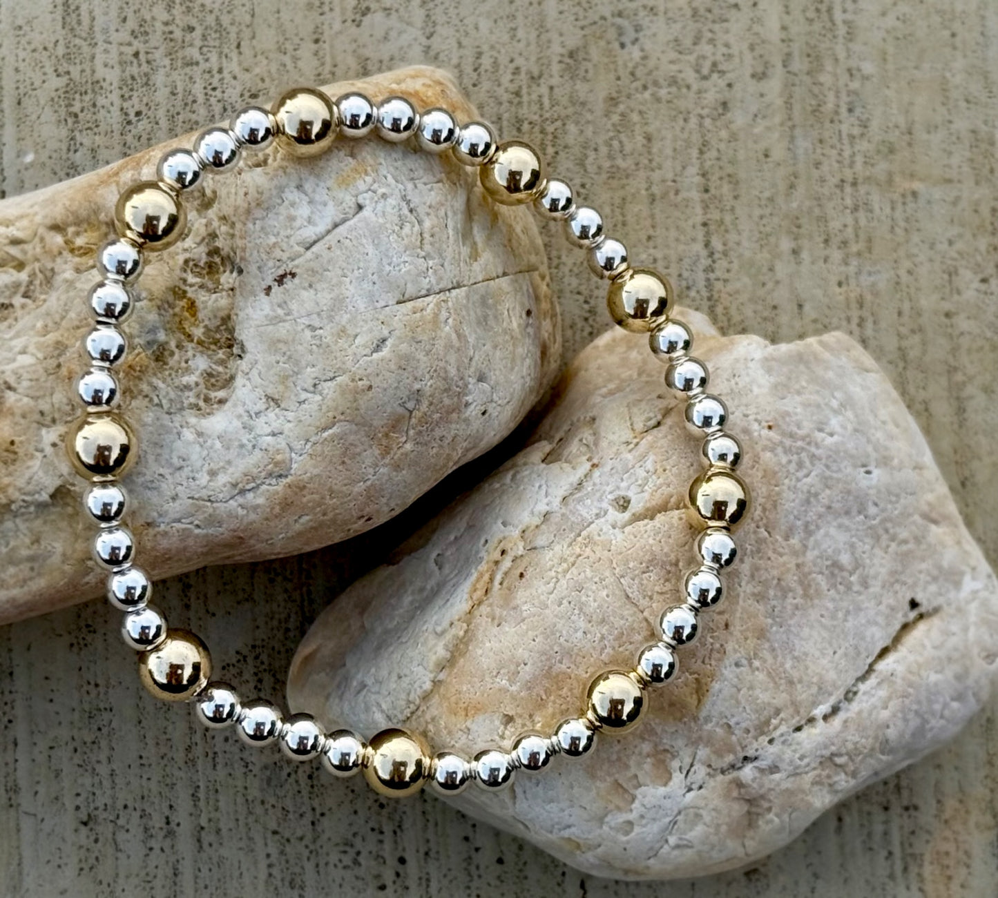 Anchored Mixed Metal Bracelet
